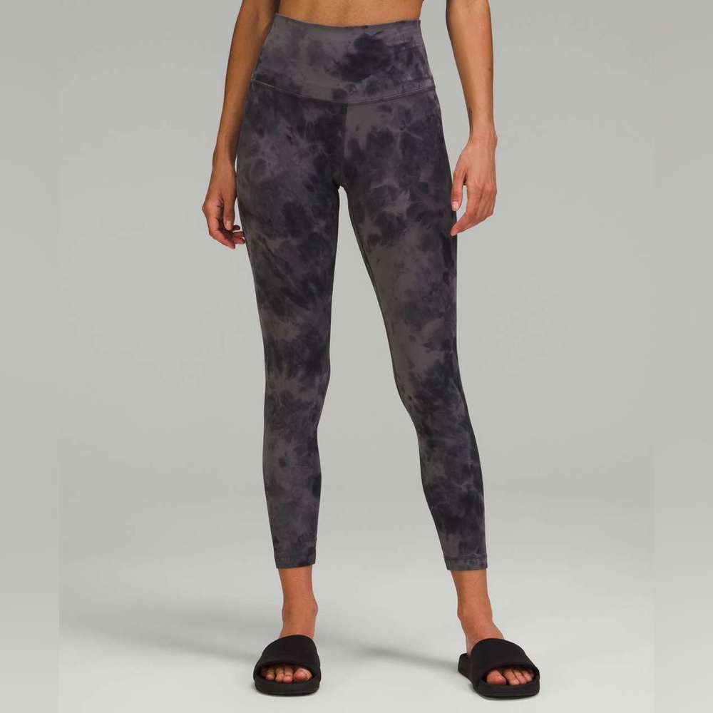 Lululemon Align‎ High-Rise Pant 25" Diamond Dye Pitch Grey Graphite Grey  Size 8